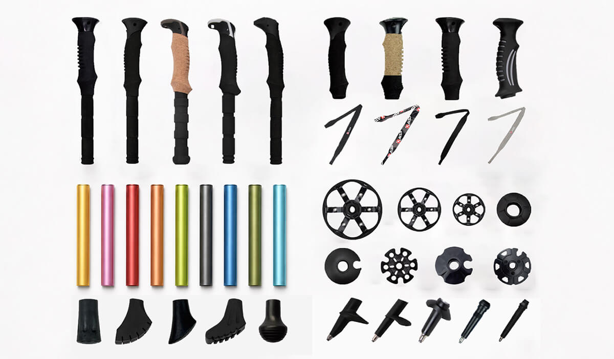 Trekking pole accessory customization