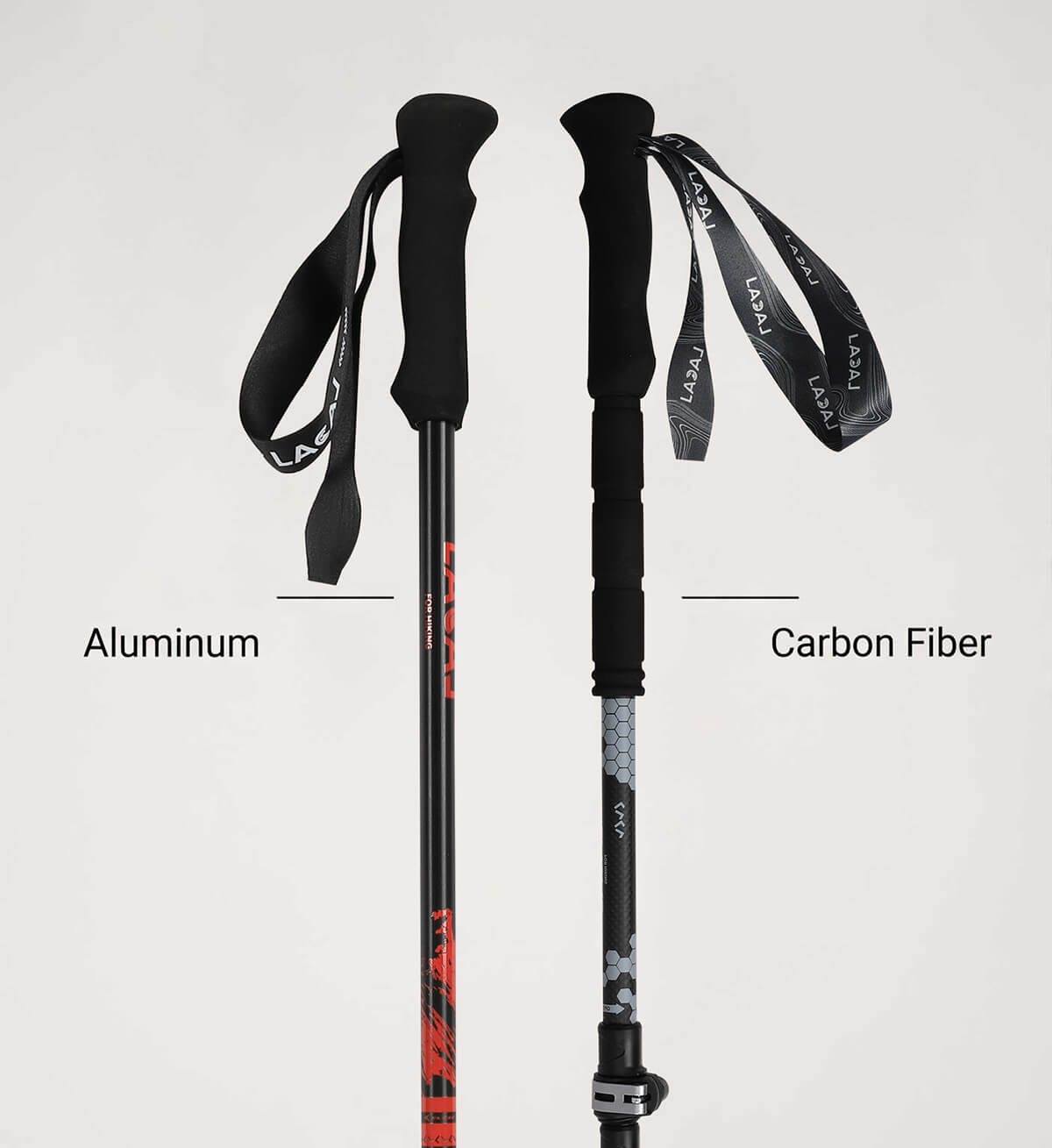 Trekking pole materials