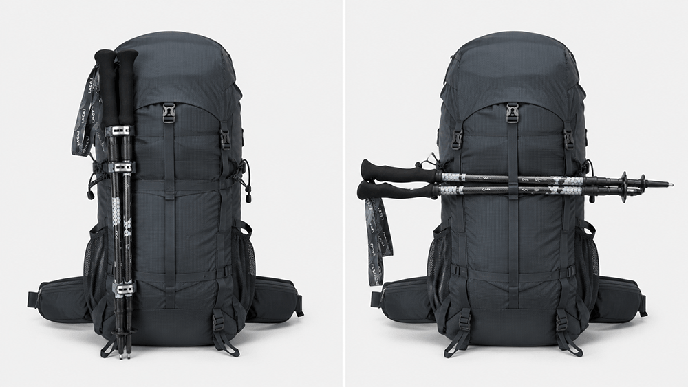 Correct trekking pole attachment