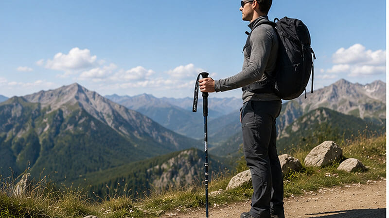 Correct trekking pole length