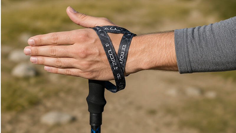 How to use trekking pole wrist straps