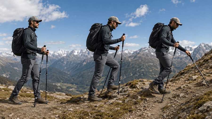 Where trekking poles are most useful