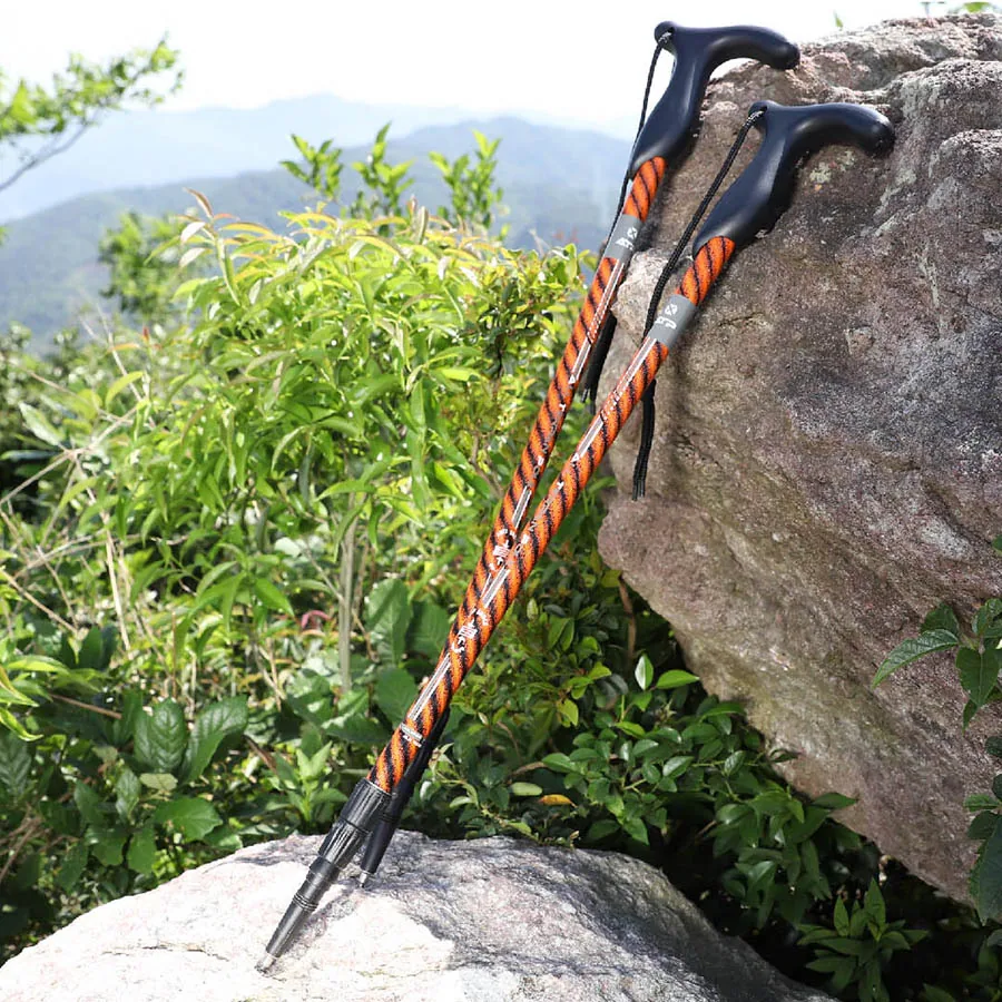 Amber Stripe Walking Poles for Seniors