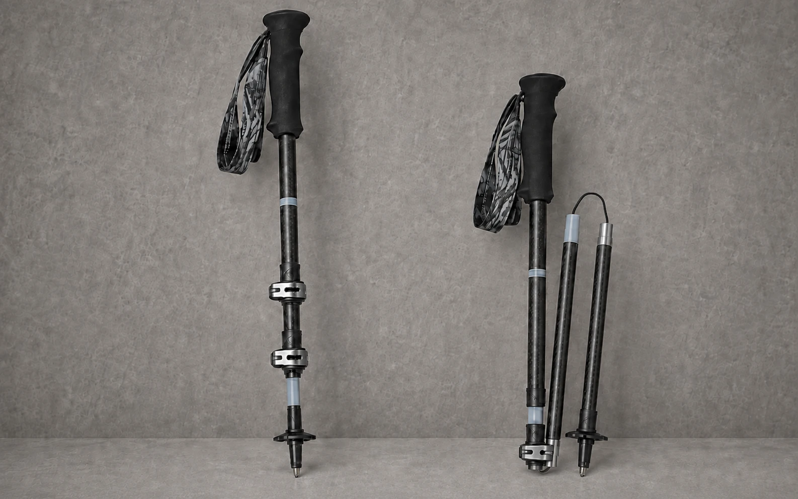 Telescopic vs folding collapsible trekking pole structure