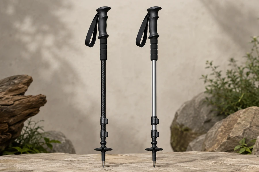 Carbon fiber vs aluminum trekking poles comparison