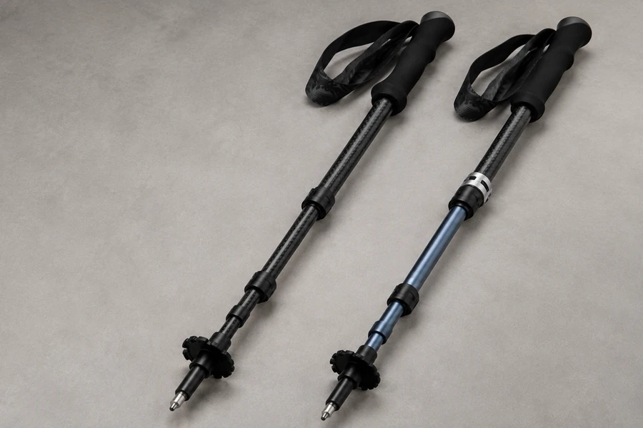 Full carbon vs carbon aluminum hybrid trekking poles