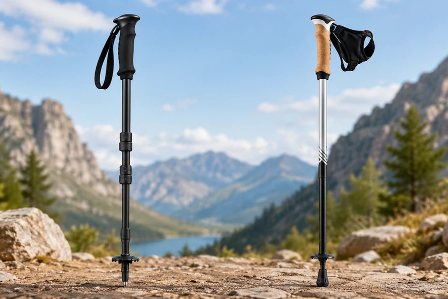 Trekking poles vs Nordic walking poles comparison