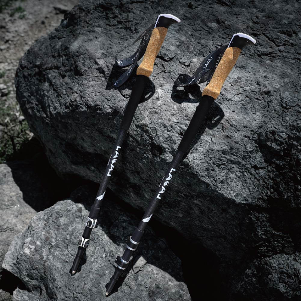 Natural Cork Carbon Snow Trekking Poles
