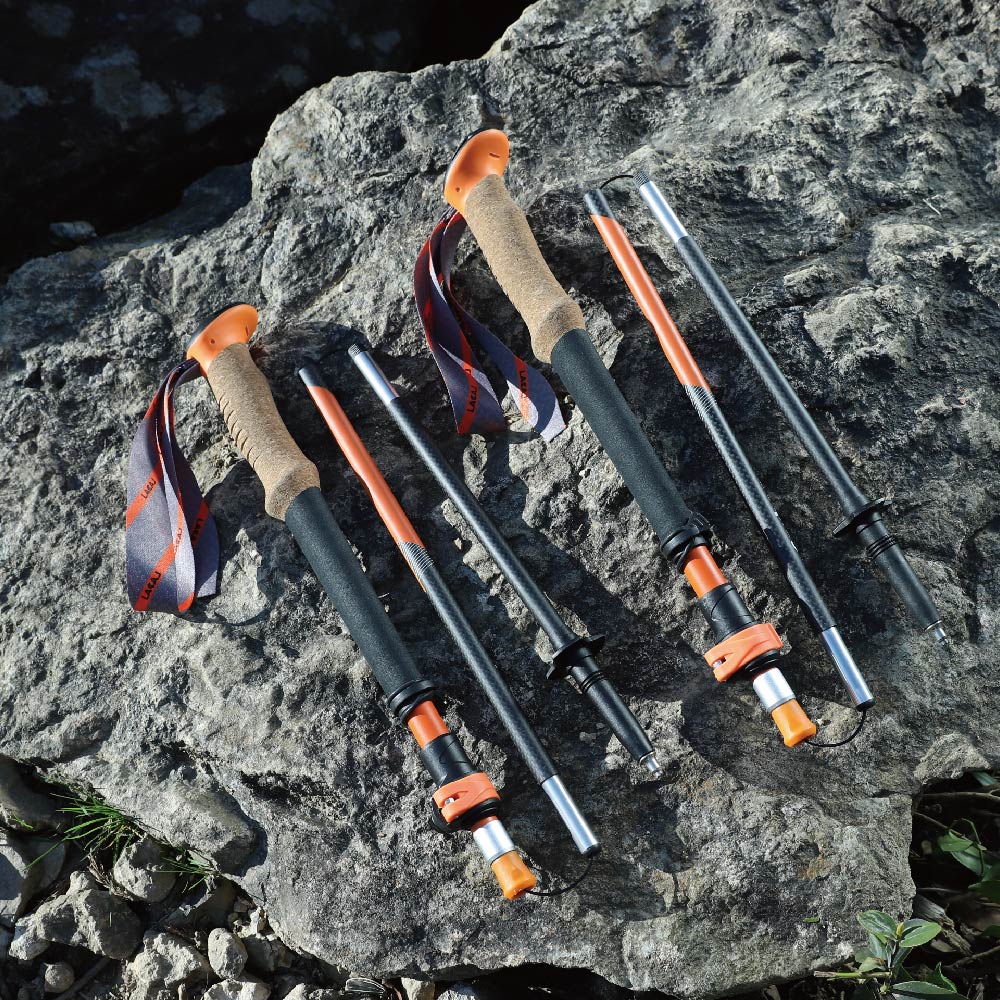Sleek Orange Ultra Camera Trekking Pole