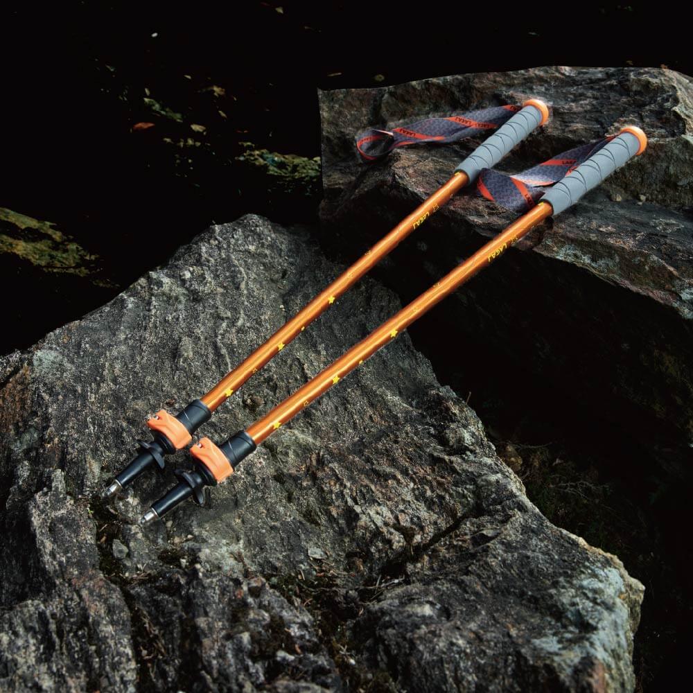 Youth Sleek Orange Carbon Telescoping Pole